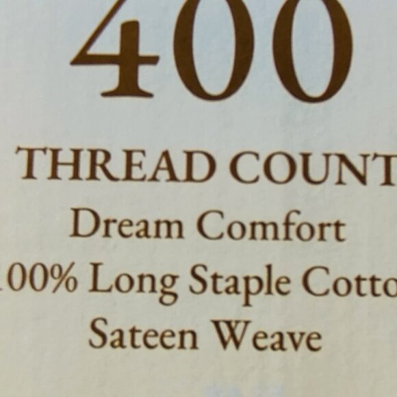 Full Flat Sheet 84" x 96" in a 400 count cotton sateen, luxurious feel - Picture 2 of 8